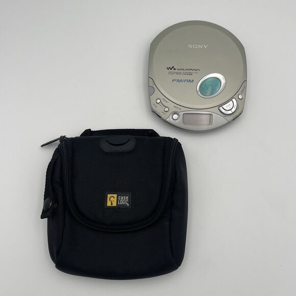 Sony Walkman D-F200 ESP MAX Silver Portable AM FM Radio CD Compact Disc Player - Picture 1 of 16